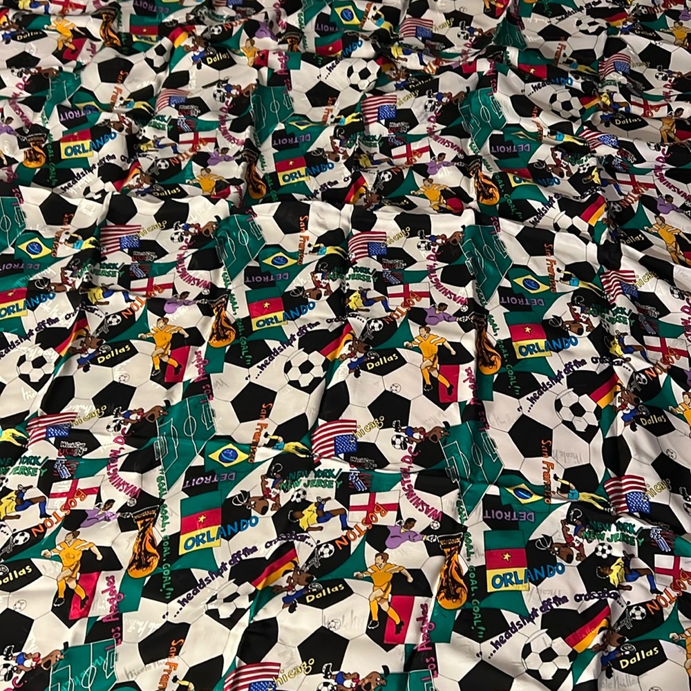 2 Nicole Miller Soccer Theme Silk Scarf